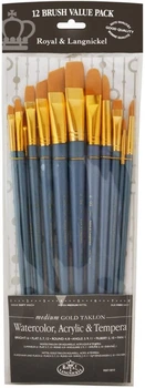 Набор длинных кистей Taklon 12шт. Royal & Langnickel RSET-9312