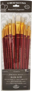 Набор длинных кистей Taklon 12шт. Royal & Langnickel RSET-9320