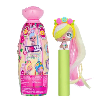 Игровой набор с фигуркой-сюрпризом VIP Pets Mini Fans Spring Vibes S3 IMC Toys Модный любимец Мини в ассортименте (712867)