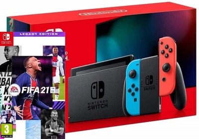 Игровая консоль Nintendo Switch Red & Blue Bundle (игра FIFA 21)