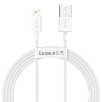 USB кабель с разъемом Lightning для iPhone BASEUS Superior Series Fast Charging Data Cable (1.5M, 2.4A). White