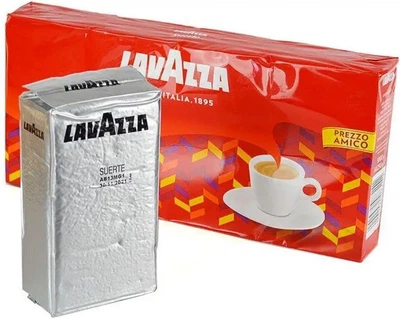 Кофе молотый LAVAZZA SUERTE серебряная упаковка оригинал 250г