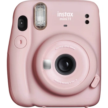 Фотоаппарат моментальной печати Fujifilm Instax Mini 11 Розовый с фотобумагой 20 шт