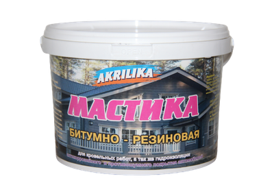 Мастика битумно-резиновая Akrilika 3 кг