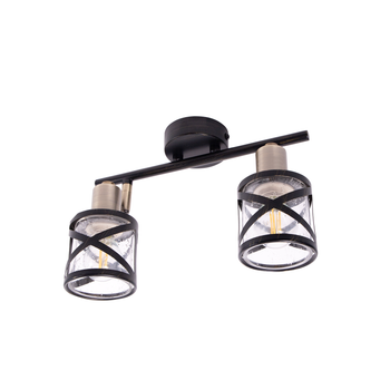 Светильник спотовый Altalusse INL-6146W-02 Antique brass Wengue E14 2x40 Вт