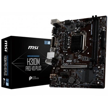 Материнская плата MSI H310M Pro-VD Plus (s1151v2, Intel H310, PCI-Ex16), U1