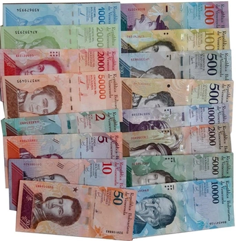 Набор банкнот Венесуэлы, боливары
