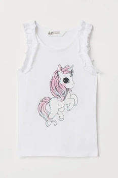 Майка для девочки белая Пони H&M 98-104см (40004734)