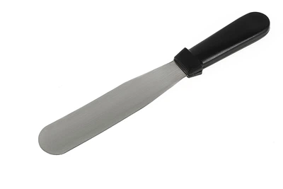 Шпатель кондитерский из нержавеющей стали 18 см с пластиковой ручкой (NRMK_902104)
