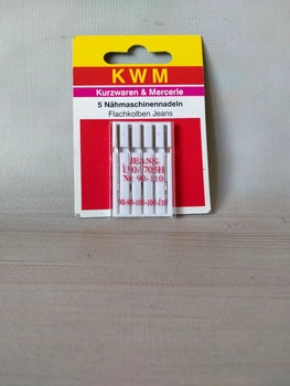 Набір голок для швейної машини 5 шт KWM металік PM1-10816