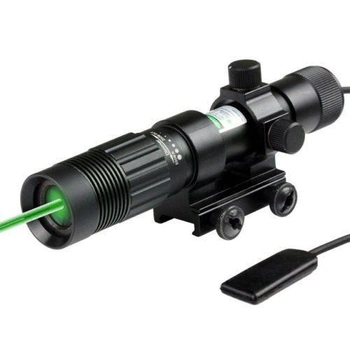 Фокусований лазерний ліхтар для полювання зелений промінь 50mW