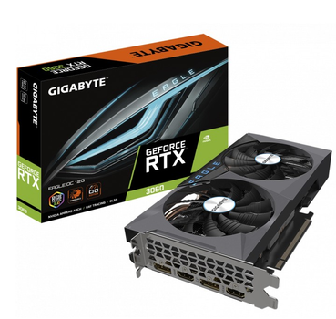 ВідеокартаGigabyte GeForce RTX 3060 EAGLE 12GB OC 2.0 LHR