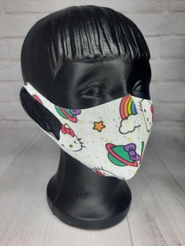 Дитяча захисна маска піта Q-med, багаторазова, Кітті