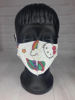 Дитяча захисна маска піта Q-med, багаторазова, Кітті