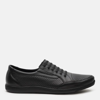 Мужские туфли кожаные Prime Shoes 545 Black Leather 15-545-30118 42 28 см Черные (2000000096421)