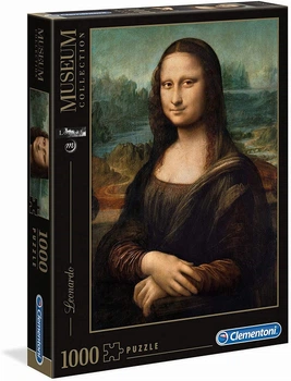 Пазл Clementoni Mona Lisa Museum Collection Леонардо да Вінчі - Мона Ліза Музейна колекція 1000 шт. (‎31413)