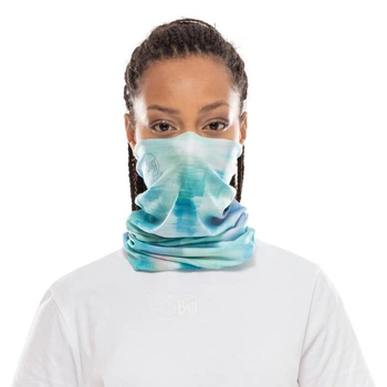 Бафф Buff COOLNET UV+ marbled turquoise Блакитний-Салатовий