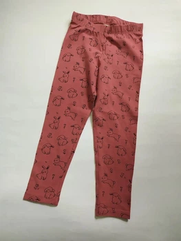 Лосины терракотовые в принт зайчиков H&M 74см (40004831)