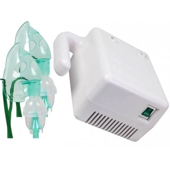 Інгалятор небулайзер Turbo Inhalator 2 маски Компресорний 75Вт для дітей та дорослих