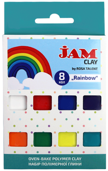 Набор пластики Jam Clay Rosa Talent Rainbow 8 шт х 20 г (4823098521082)