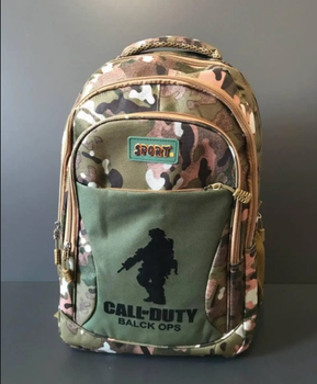 Рюкзак тактичний водовідштовхуючий Call of Duty піксель пустеля, армійський, військовий, туристичний, похідний, Shopaу 40л Зелений