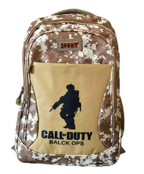 Рюкзак тактичний водовідштовхуючий Call of Duty піксель пустеля, армійський, військовий, туристичний, похідний, баул Shopaу 40л Хакі