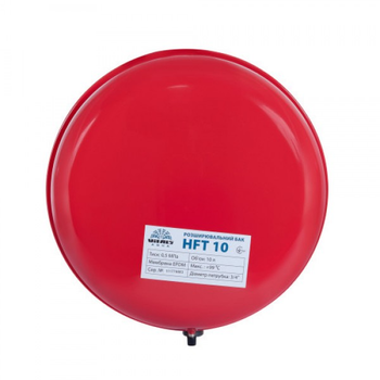 Бак розширювальний 10л Vitals aqua, плоский зі сталі HFT 10 червоний