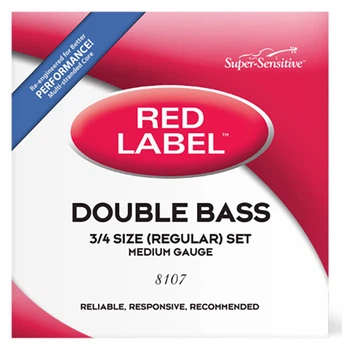 Струны для контрабаса D’addario Super Sensitive 8107 Red Label Double Bass String Set - 3/4 Size