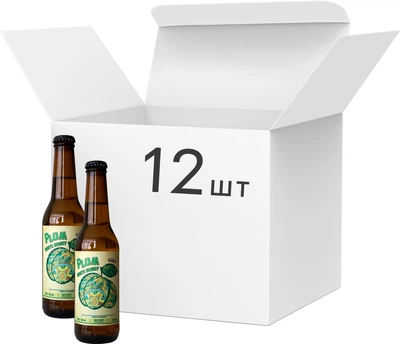 Упаковка сидра Holiday Brewery White Honey Plum полусладкий 6% 0.33 л х 12 шт (4820228660062)
