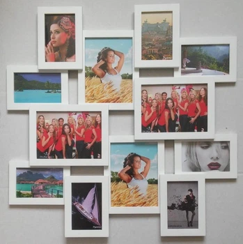 Фоторамка коллаж белая Memories of love 72*72*2 см. деревянная 180002