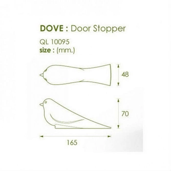 Стоппер-упор для двери 16,5х7х4,8 см. розовый Таиланд 115091