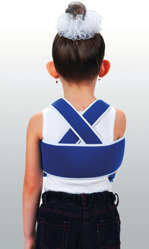 Бандаж для плеча і передпліччя сильної фіксації,пов'язка Дезо РП-6К-М1 Синя Дитяча Розмір UNIp-1 від 2 до 5 років