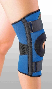 Бандаж для сильної фіксації коліна ДО-1ТМ Reabilitimed Синій Розмір XL 45-50 см