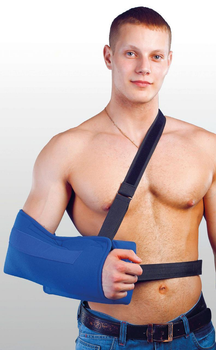 Бандаж для плечевого сустава с отводящей подушкой РП-6У-10° Синий Размер XL более 40 см