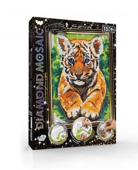 Алмазна мозаїка Diamond mosaic Тварини. Тигреня, 20х30см, Danko Toys (DM-03-10)