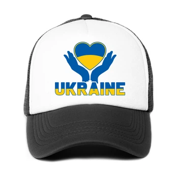 Кепка патріотична унісекс Україна (9274-3687-BK-WH) Чорно-білий