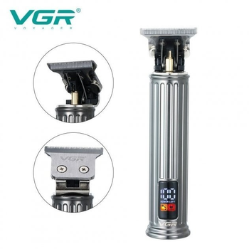 Профессиональная машинка для стрижки VGR V 078 USB кабель, работает от аккумулятора