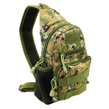 Рюкзак тактический на одно плечо AOKALI Outdoor A14 2L Camouflage Green