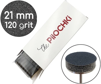 Сменные бафы для подо-диска ThePilochki 21 мм 120 грит Черные 50 шт