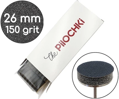 Сменные бафы для подо-диска ThePilochki 26 мм 150 грит Черные 50 шт