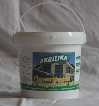 Грунт краска с кварцевым песком Akrilika 1,4 кг