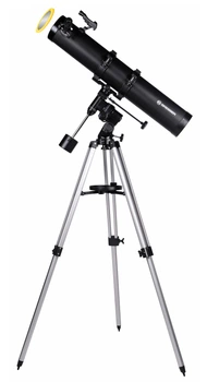 Телескоп Bresser Galaxia II 114/900 EQ3 Solar Carbon з сонячним фільтром і адаптером для смартфона (4614909)