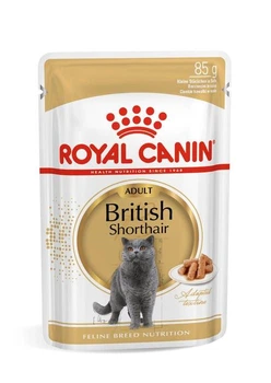 Влажный корм для кошек Royal Canin BRITISH SHORTHAIR ADULT кусочки паштета в соусе для кошек породы Британская