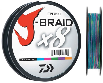 Шнур Daiwa J-Braid X8 0.10 мм - 150 м Multi Color (12755-010)