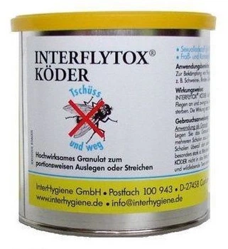 Інсектицид проти мух Інтерфлайтокс Кьодр InterHygiene Німеччина, 400 г