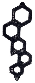 Munkees 2539 брелок-мультиинструмент Tool Caterpillar black