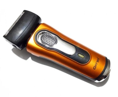 Электробритва сеточная и 2 насадки ProGemei GM-7110 Orange