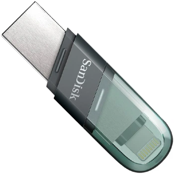 USB флеш-накопичувач SanDisk iXpand 32Gb USB-Type A 3.1 + Lightning Silver (SDIX90N-032G-GN6NN) [59660]