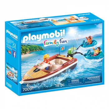 Конструктор Playmobil Моторная лодка с плюшками (6336642)