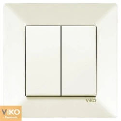 Выключатель 2 кл. крем Meridian Viko